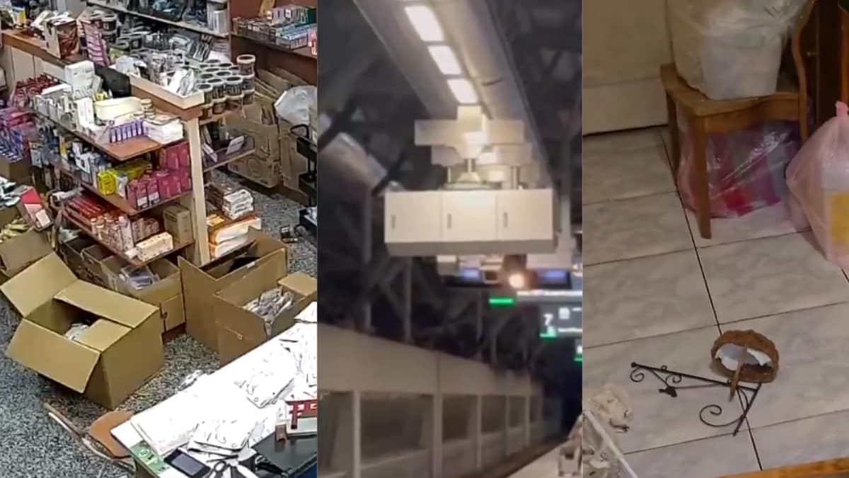 Walls Rattle, Buildings Shake As Strong Earthquake Hits Taiwan | Videos
