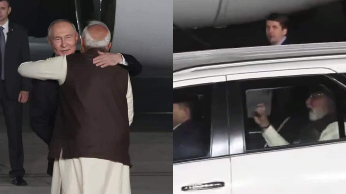 PM Modi Hugs President Putin As They Travel In The Same Car From Delhi Airport | Watch | India News