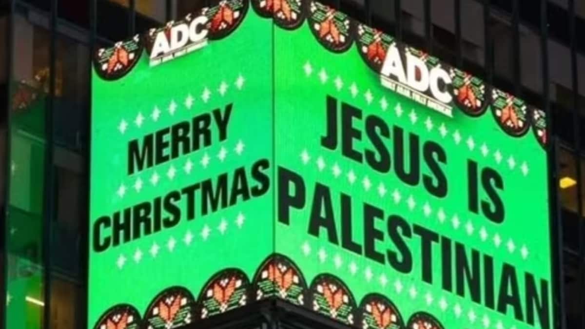 ‘Jesus Is Palestinian’ Christmas Billboard At New York's Times Square Sparks Row: 'Wait What?'