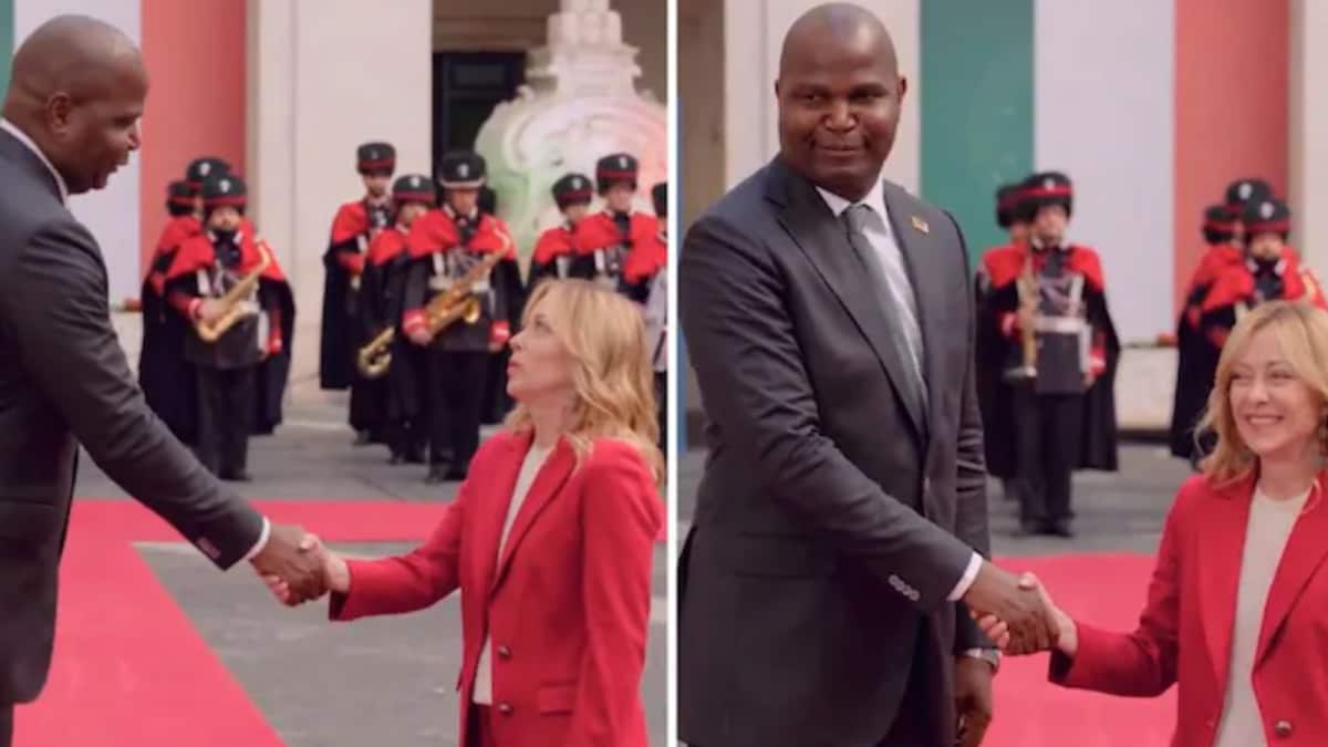Height Of Diplomacy: Giorgia Meloni’s Meeting With Towering Mozambican President Goes Viral