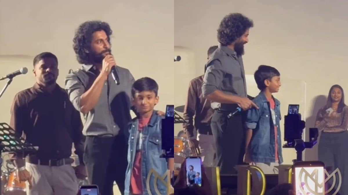 Nani's Viral Video with Son at Hyderabad Concert