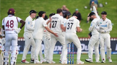 New Zealand vs West Indies Live Cricket Score, 2nd Test Day 3: Stay updated with NZ vs WI Ball by Ball Match Updates and Live Scorecard from Wellington. (Picture Credit: AFP)