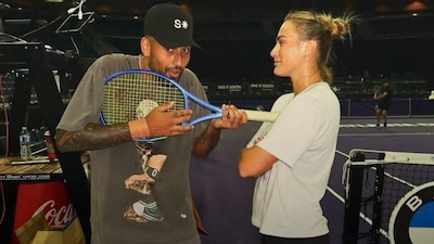 Nick Kyrgios is set to take on Aryna Sabalenka in 'The Battle Of The Sexes' (X)