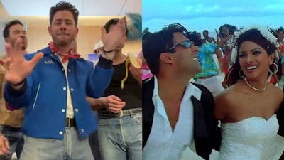 निक जोनास ने प्रियंका के 'मुझसे शादी करोगी' पर किया डांस, वीडियो वायरल.