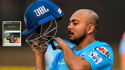 Prithvi Shaw reacts after joining Delhi Capitals for Rs 75 lakh in IPL 2026 auction. (Picture Credit: PTI)