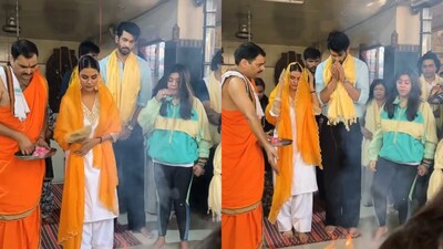 Ahead of Naagin 7’s grand premiere, Ekta Kapoor, Priyanka Chahar Choudhary, Namik Paul and the team visited a temple to seek divine blessings. Watch the video.