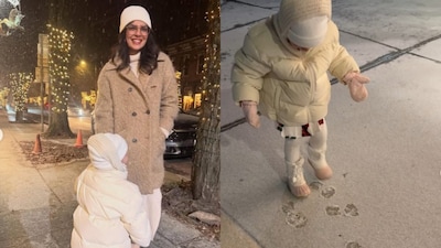 Priyanka Chopra Captures Cute Moments Of Malti Marie Enjoying Snow Season, Calls It 'Happiness'