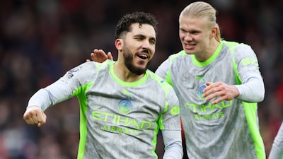 Rayan Cherki grabbed a goal and assist as Manchester City beat Nottingham Forest 2-1 in the Premier League (AP)