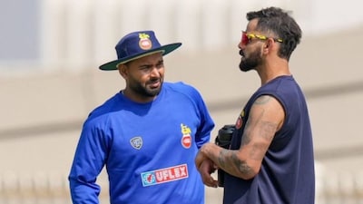 Rishabh Pant and Virat Kohli training for Delhi ahead of Vijay Hazare Trophy 2025 opener