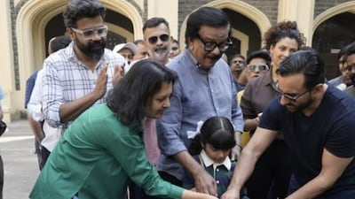 Saif Ali Khan Wraps Up Horror Thriller Haiwaan, Makers Share BTS Photos  