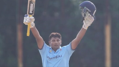 Sarfaraz Khan slammed 50 in 15 balls for Mumbai