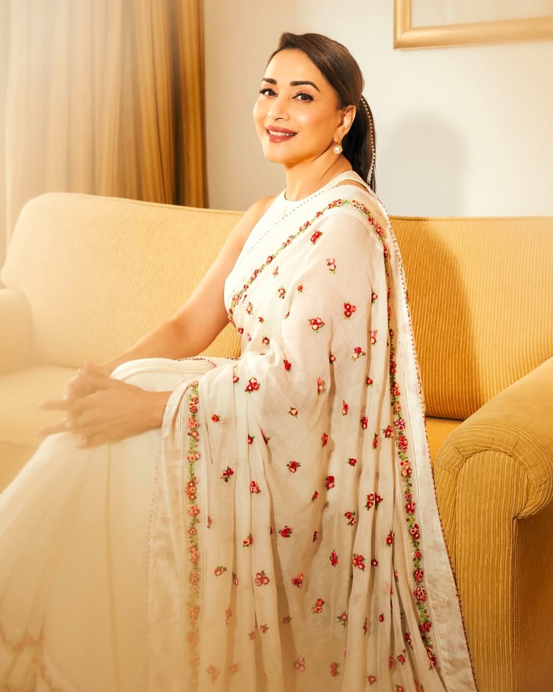 One of the practices that helps Madhuri stay grounded is meditation. She revealed that chanting and spiritual reflection play a key role in her routine. “Sometimes I do a little meditation. It’s very important. I chant Omkar or recite the Gayatri Mantra whenever I feel like it. That can be done daily, weekly, or whenever the heart calls.”