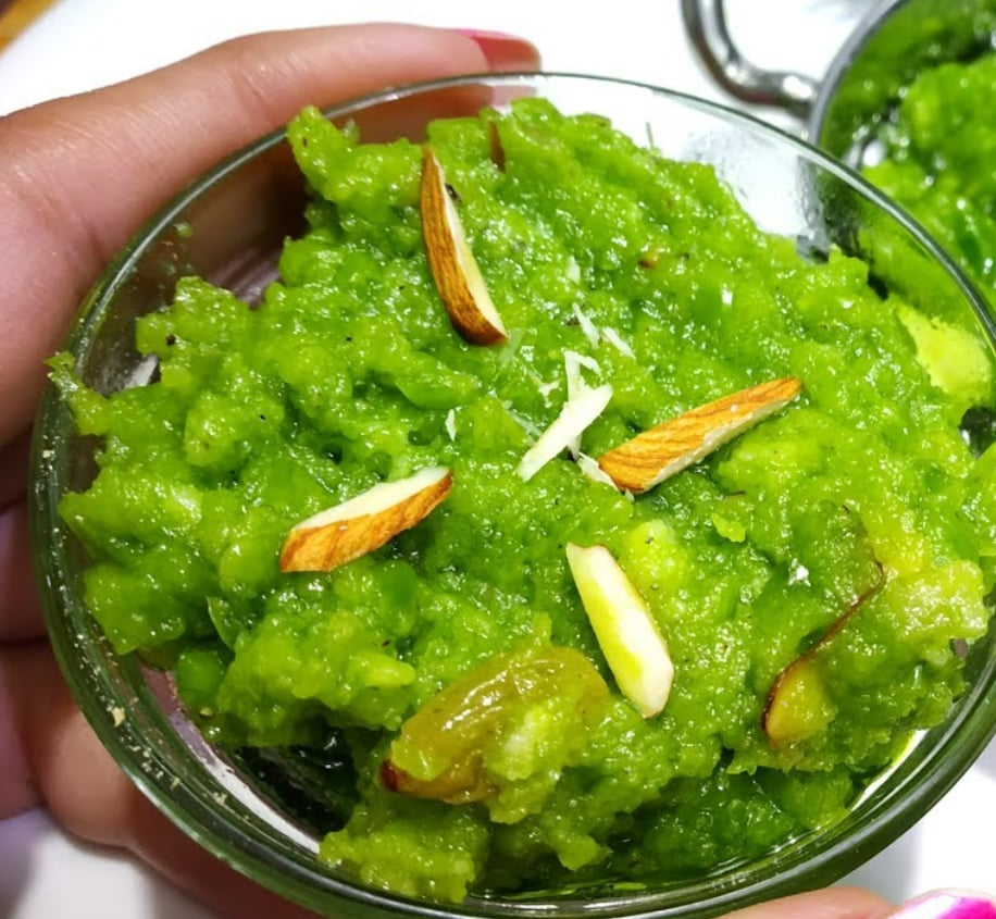 Peas don't stop at delicious dishes. Matar ka halwa is a lesser known but interesting winter dessert. Boiled peas are ground and cooked with ghee, sugar, khoya and dry fruits. The result is a rich dessert.