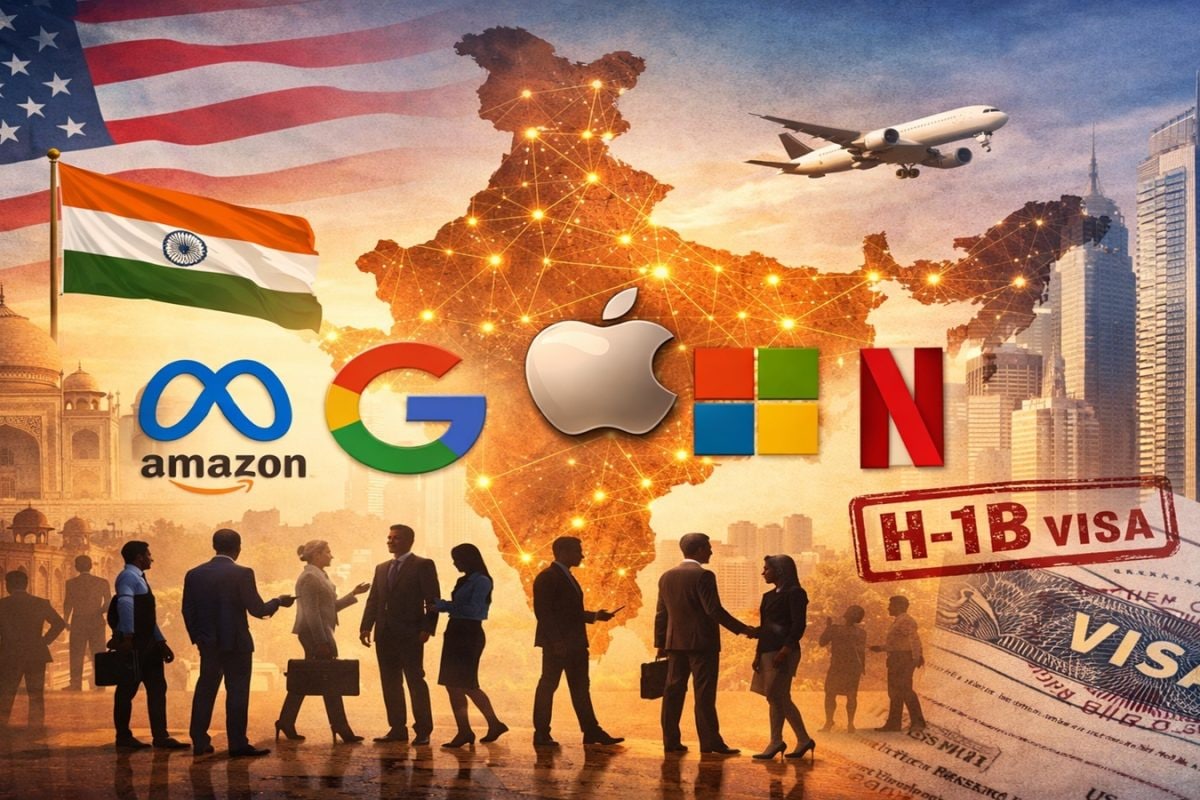 Indian Tech Hiring 2025: Meta, Apple, Google, Amazon Add 32,000 Jobs Amid H-1B Curbs