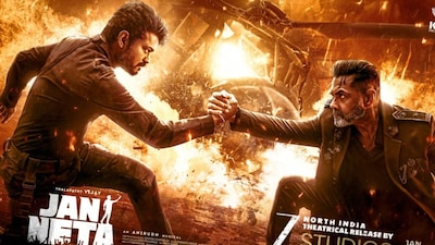 Thalapathy Vijay and Bobby Deol star in a political drama with intense conflict.