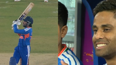 Tilak Varma's six went out of the ground.(PC: AP)