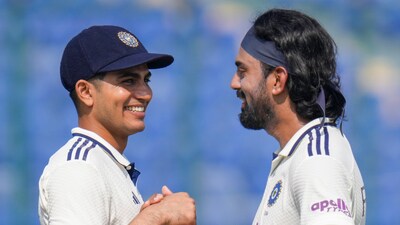 India's Shubman Gill and  KL Rahul (PTI)