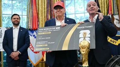 Trump and Infantino's greed seems to know no bounds; while the fans pay the price for it, literally (X)