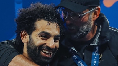 Jurgen Klopp, Mohamed Salah. (X)