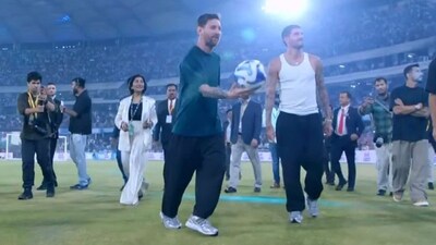 Lionel Messi in Hyderabad. (X) 