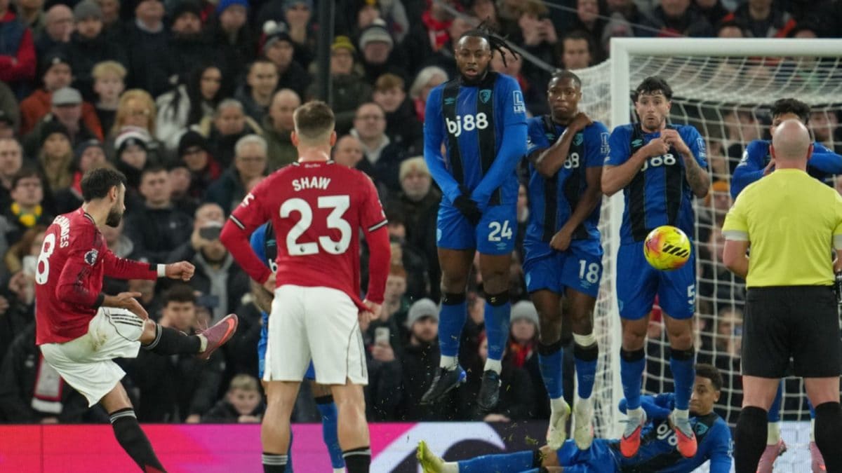 Magnifico! Bruno Fernandes Curl In Worldie Against Bournemouth At Old Trafford | Watch