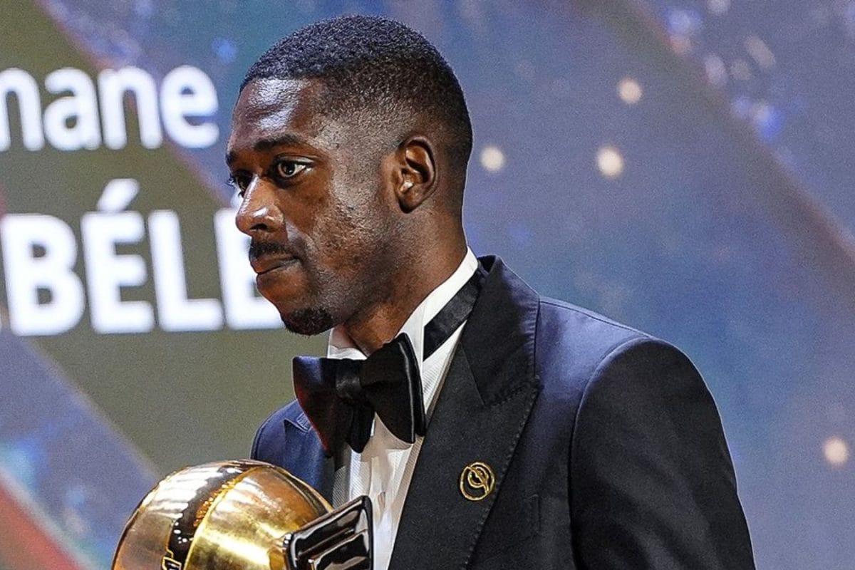 And Another One In The Trophy Cabinet! Ousmane Dembele Adds To Ballon d'Or, FIFA Best Tally With Globe Sport Award!
