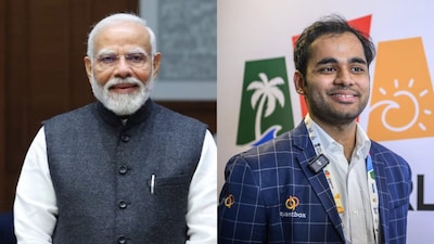 PM Narendra Modi, Arjun Erigaisi.