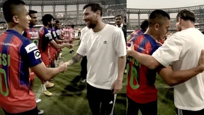 Lionel Messi, Sunil Chhetri.
