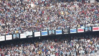 Fans at the Salt Lake Stadium during Lionel Messi's GOAT Tour 2025. (X)