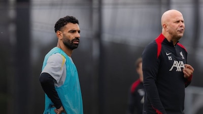 Mohamed Salah, Arne Slot. (X) 