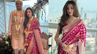 Tanishka Kulkarni and Yugendra Pawar's wedding, though attended by prominent figures, was kept deliberately understated. (Instagram/@supriyasule)