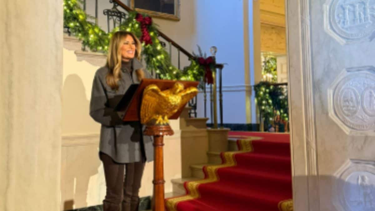 Melania Trump Unveils White House Christmas Decor, Says It Represents US' 'Patriotism, Generosity'