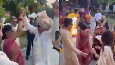 Supriya Sule shared photos and videos from the wedding in Bahrain. (Photo Credit:  X)