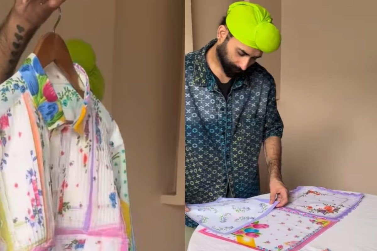 Man Turns Vintage Handkerchiefs Into Fashion Statement For 90s Kids: ‘This Is Beyond Creativity’