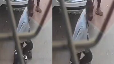 The attack happens quickly, leaving the victim injured and unable to move. (Photo Credit: X)