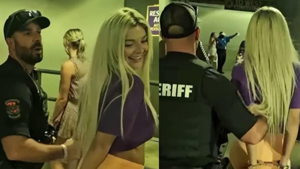 19-Year-Old Student Almost Takes Her Top Off At College Football Match: ‘Where Is Her Bra?’ | Video