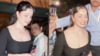 Sara Tendulkar donned a black flowy gown for the night. (Photo Credit: Instagram)