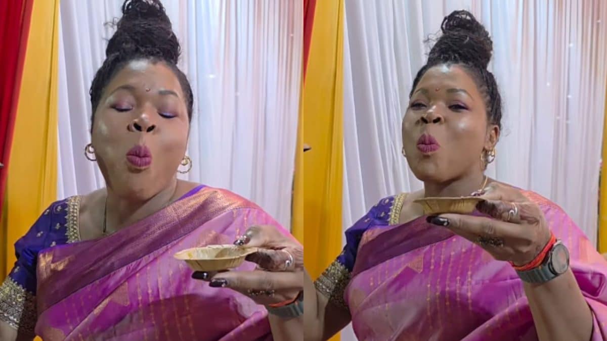 Nigerian Chef Enjoys Pani Puri at UP Wedding
