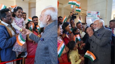 PM Modi meets Indian community members in Jordan | Image: X
