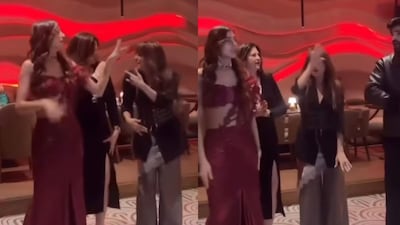 Farrhana Bhatt enjoyed her success party in a red dress. (Photo Credit: Instagram)