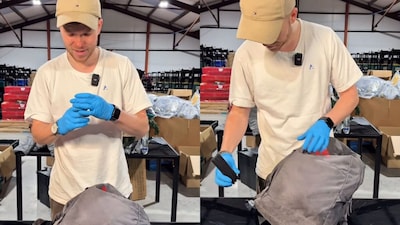 In a recent clip, Fensome revealed the contents of a Nike bag he purchased for $1,200. (Instagram/@ecomkings0)