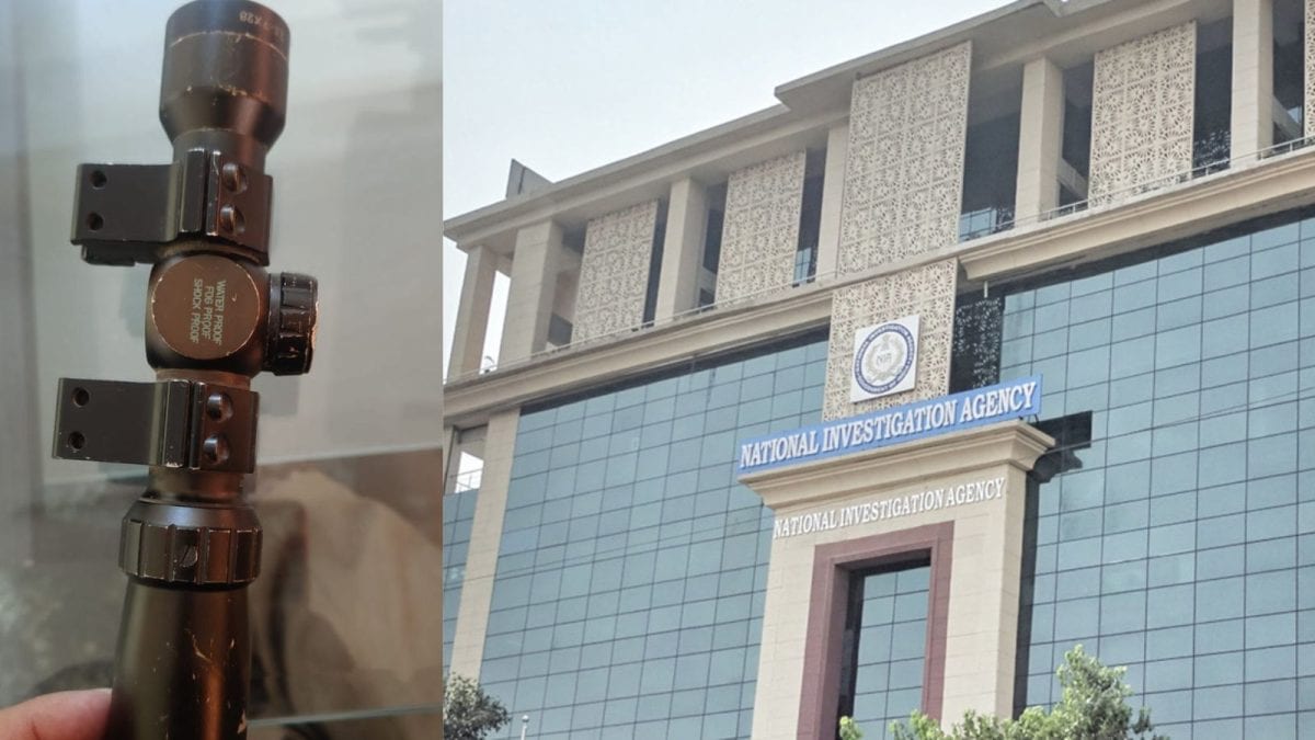 Assault Rifle Telescopic Sight Recovered Near NIA Office In Jammu Amid Heightened Security | India News Assault Rifle Telescopic Sight Recovered Near NIA Office In Jammu Amid Heightened Security | India News