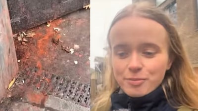 Journalist Brooke Davis walks through Wembley streets. (Photo Credit: Instagram)