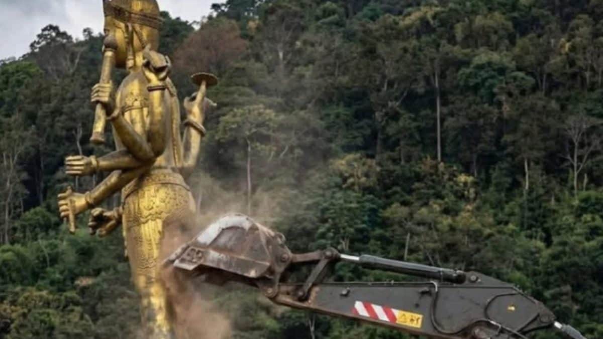 Indians Call For Boycott Thailand As Lord Vishnu Statue ‘Destroyed’ On Cambodian Border: ‘Don’t Disrespects Faith’