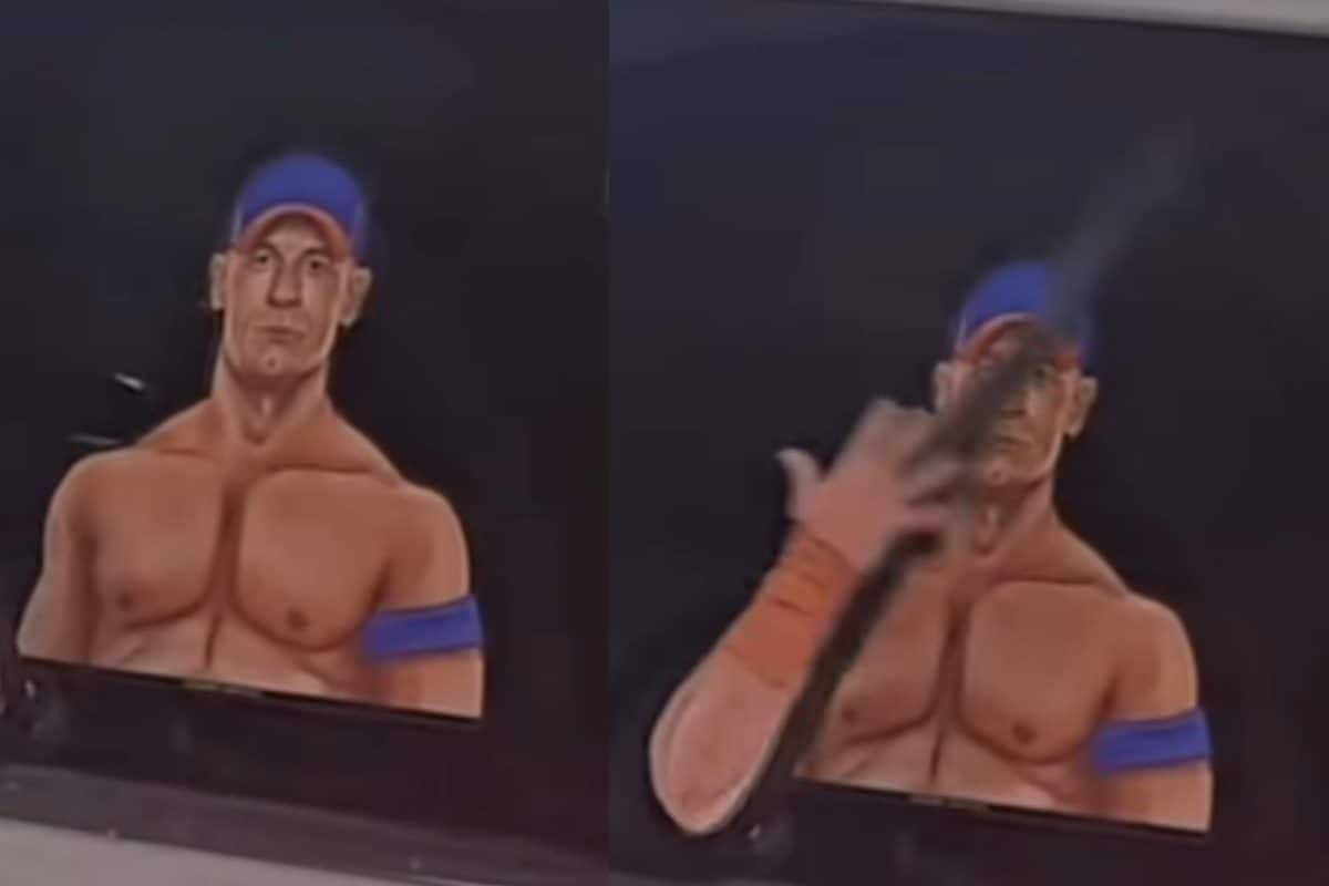 WWE Fans Can’t Stop Laughing At This John Cena-Inspired Rear-View Wiper Hack: ‘We Actually Can’t See Now’