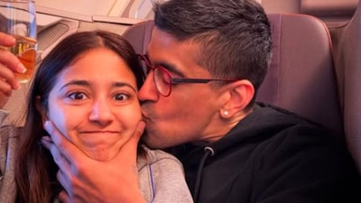 Shweta Tripathi gets a New Year surprise from husband Chaitnya in Bhopal. (Photo Credit: Instagram)