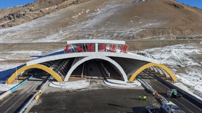 China has officially opened the Tianshan Shengli Tunnel. (Photo Credit: X)