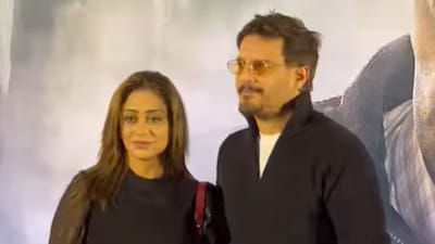 Jimmy Shergill and Priyanka Puri at the screening of Ikkis.(Photo Credit : Instagram)