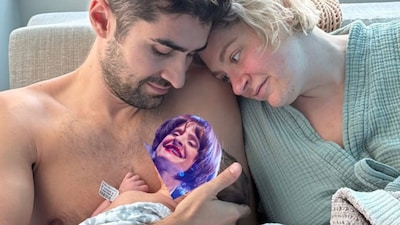 Samantha, who became a first-time mother at 38, said in a video that she is often mistaken for her baby's grandmother. (Instagram/@samanthawynngreenstone)