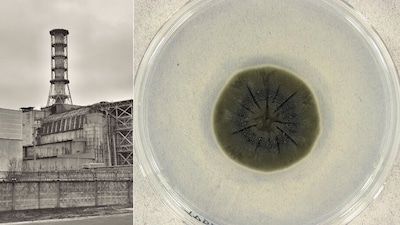 Born In Chernobyl’s Ruins, This black Fungus May Shield Astronauts By Feeding On Deadly Space Radiation (Image-Canva, Wikimedia Commons)